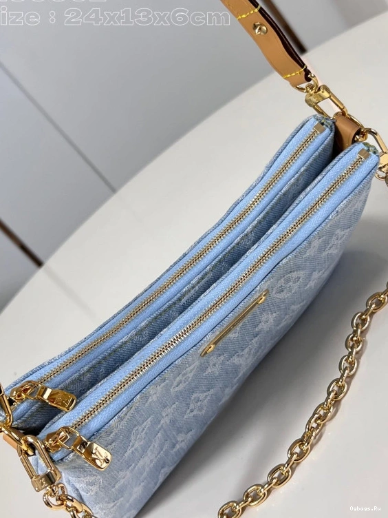 VUITTON pochette double LOUIS -24.5*13.5*6.5CM Liv 0426